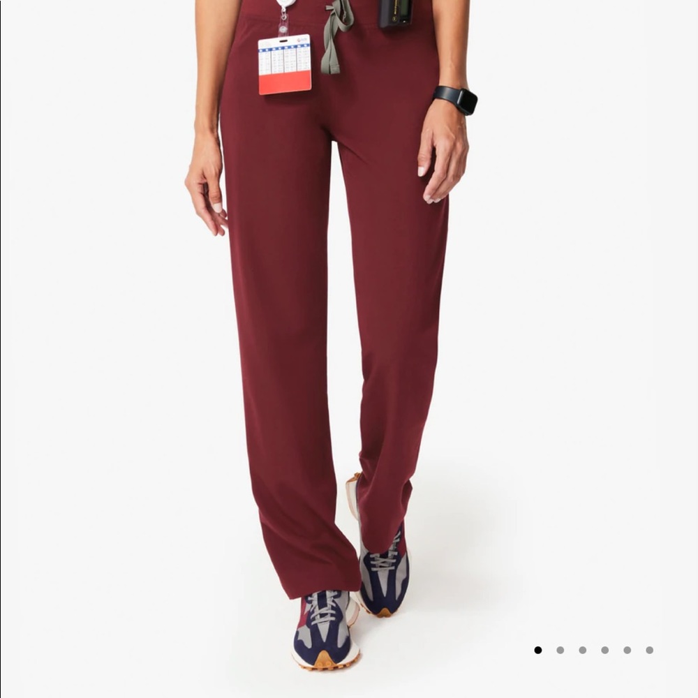 Figs - maroon scrubs